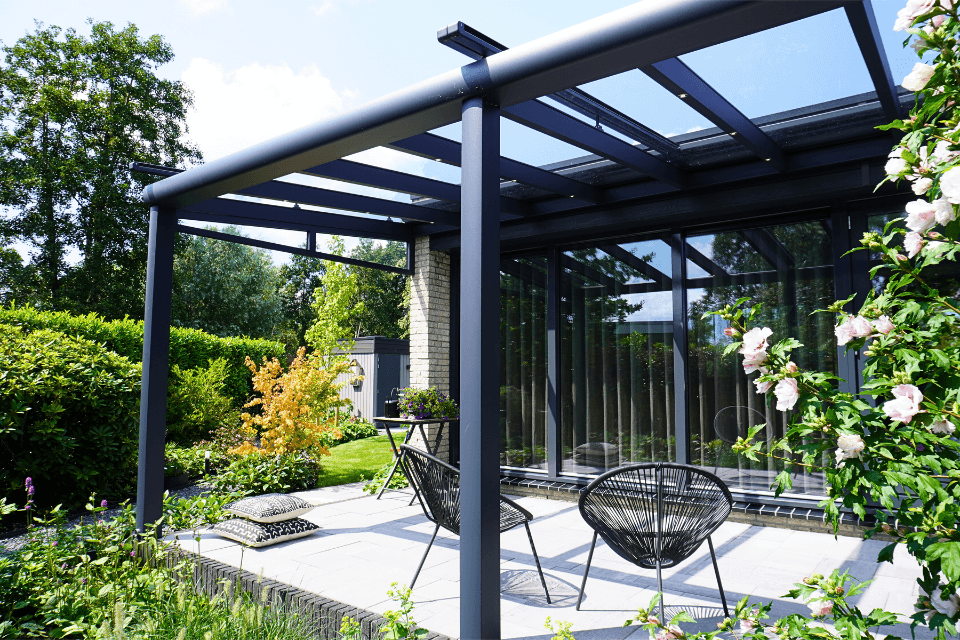 glas of polycarbonaat voor een overkapping