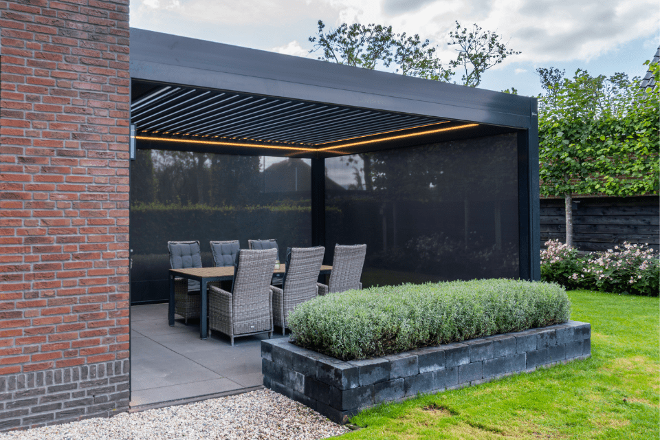 overkapping dichtmaken met screens
